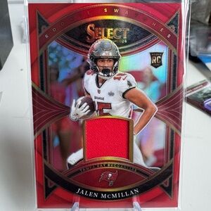 2024 Jalen McMillan Rookie Panini Select Prizm Patch Card